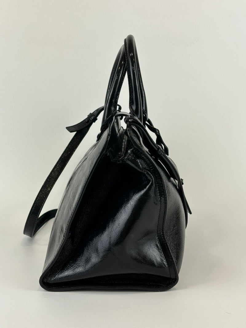 Patent Leather Black Small Monogram Cabas Bag