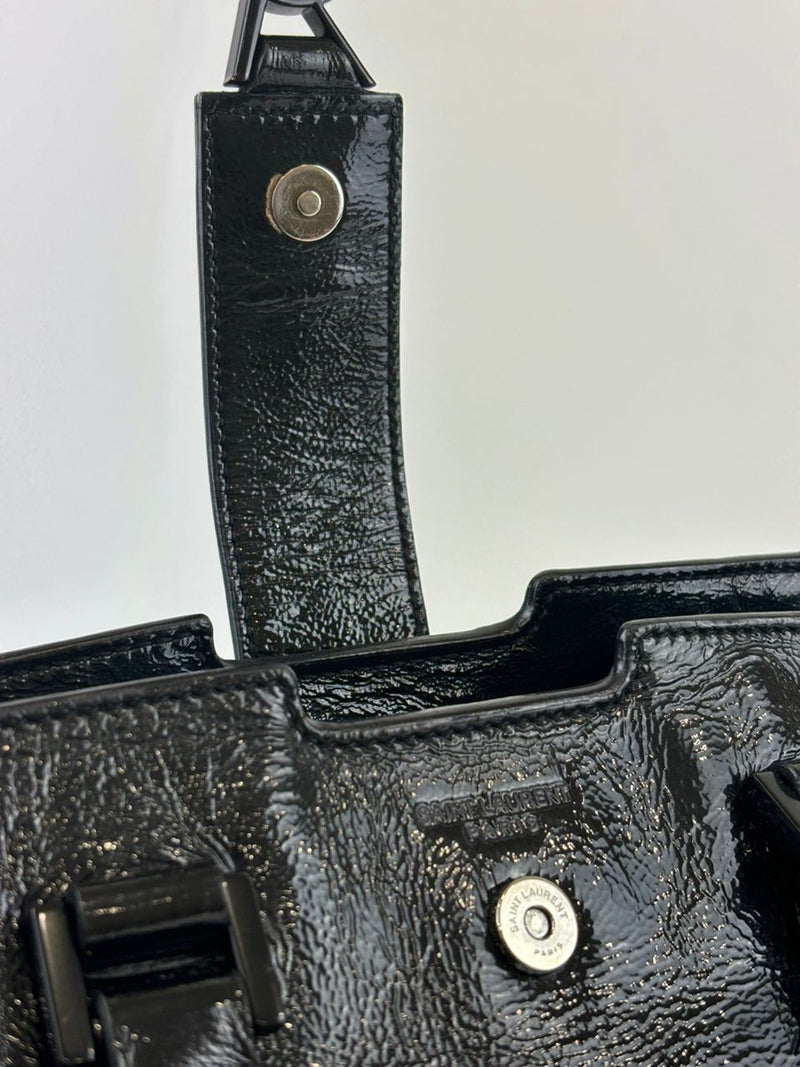 Patent Leather Black Small Monogram Cabas Bag