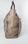 Bamboo Tassel Tote in Python Embossed Calfskin 232942 203998