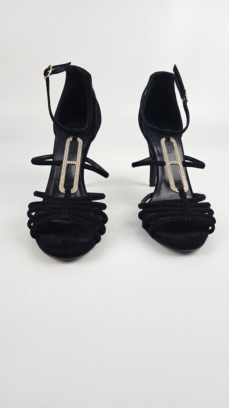 Black Suede Nine  Icone H-Heels