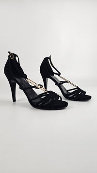 Black Suede Nine  Icone H-Heels