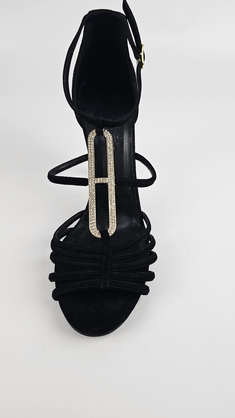 Black Suede Nine  Icone H-Heels