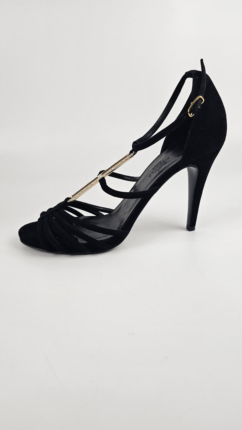 Black Suede Nine  Icone H-Heels