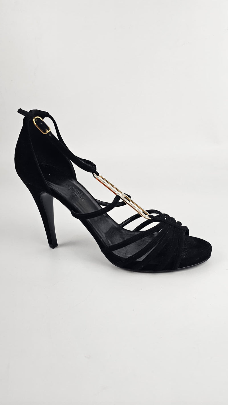 Black Suede Nine  Icone H-Heels