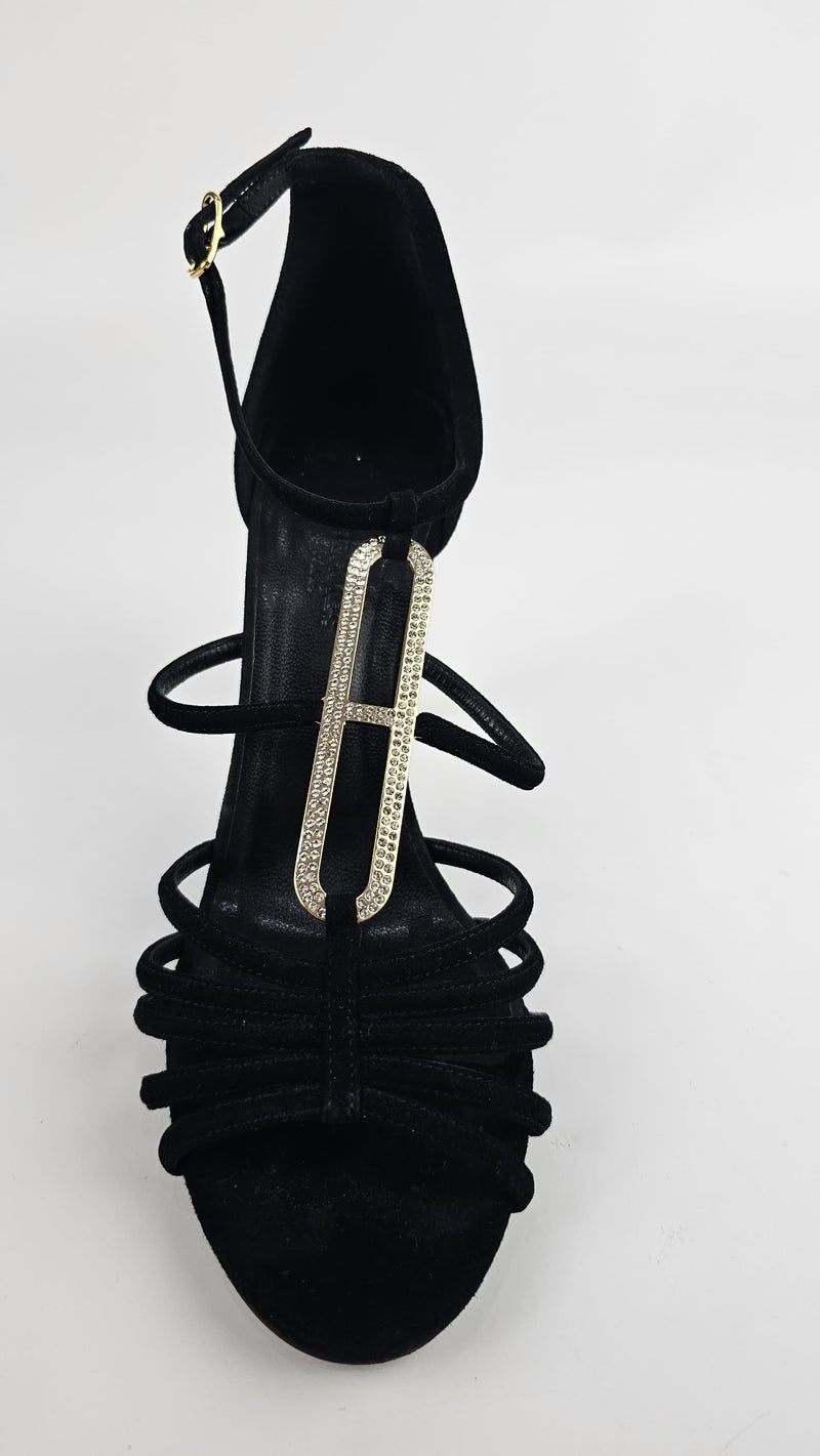 Black Suede Nine  Icone H-Heels