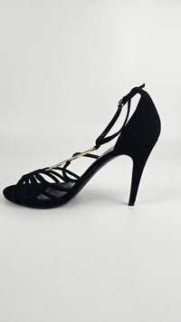 Black Suede Nine  Icone H-Heels