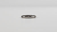 1895 Wedding Band - platinum 950/1000, set with 3 brilliant-cut diamonds totaling 0.03 carat