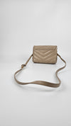 Toy Loulou in Quilted Leather Dark Beige