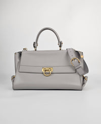 Large Light Grey Sofia Satchel GHW BW 21 0543