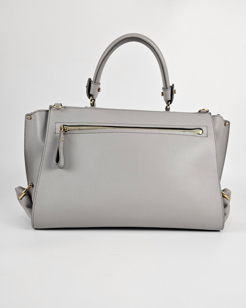 Large Light Grey Sofia Satchel GHW BW 21 0543