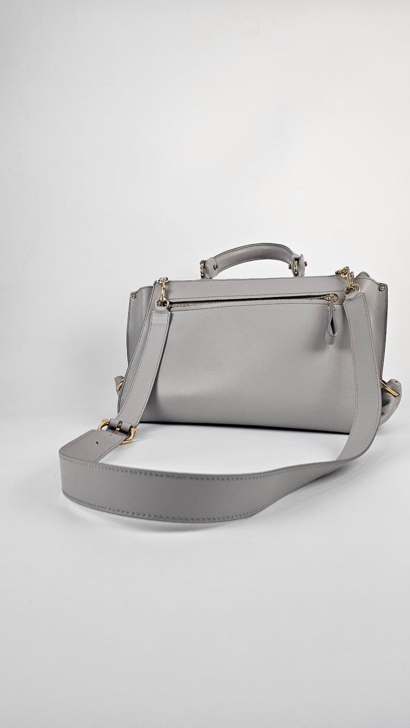 Large Light Grey Sofia Satchel GHW BW 21 0543