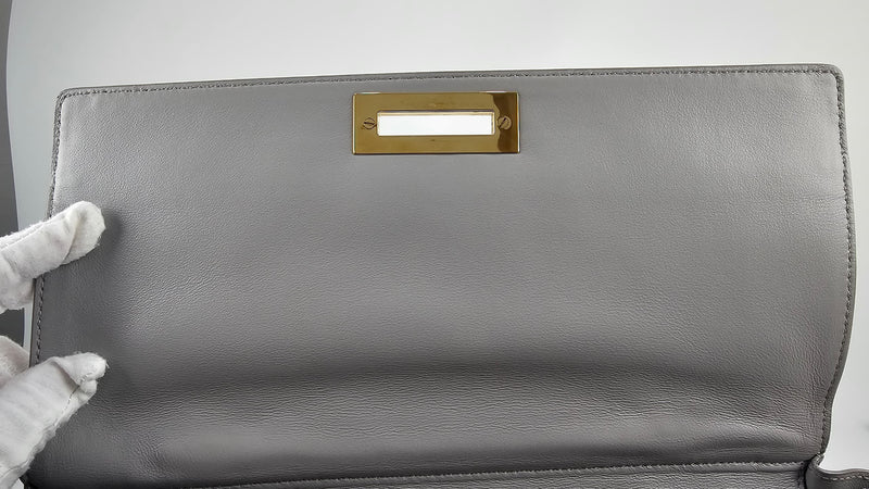 Large Light Grey Sofia Satchel GHW BW 21 0543