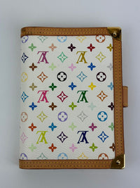 2005 Diary White Monogram Multicolor Small Ring Agenda Cover