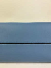 Blue Trifolio Top Handle Bag