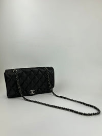 Black Calfskin Quilted Chanel 3 Accordion Flap Bag