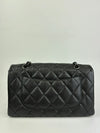 Black Calfskin Quilted Chanel 3 Accordion Flap Bag