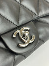 Black Calfskin Quilted Chanel 3 Accordion Flap Bag