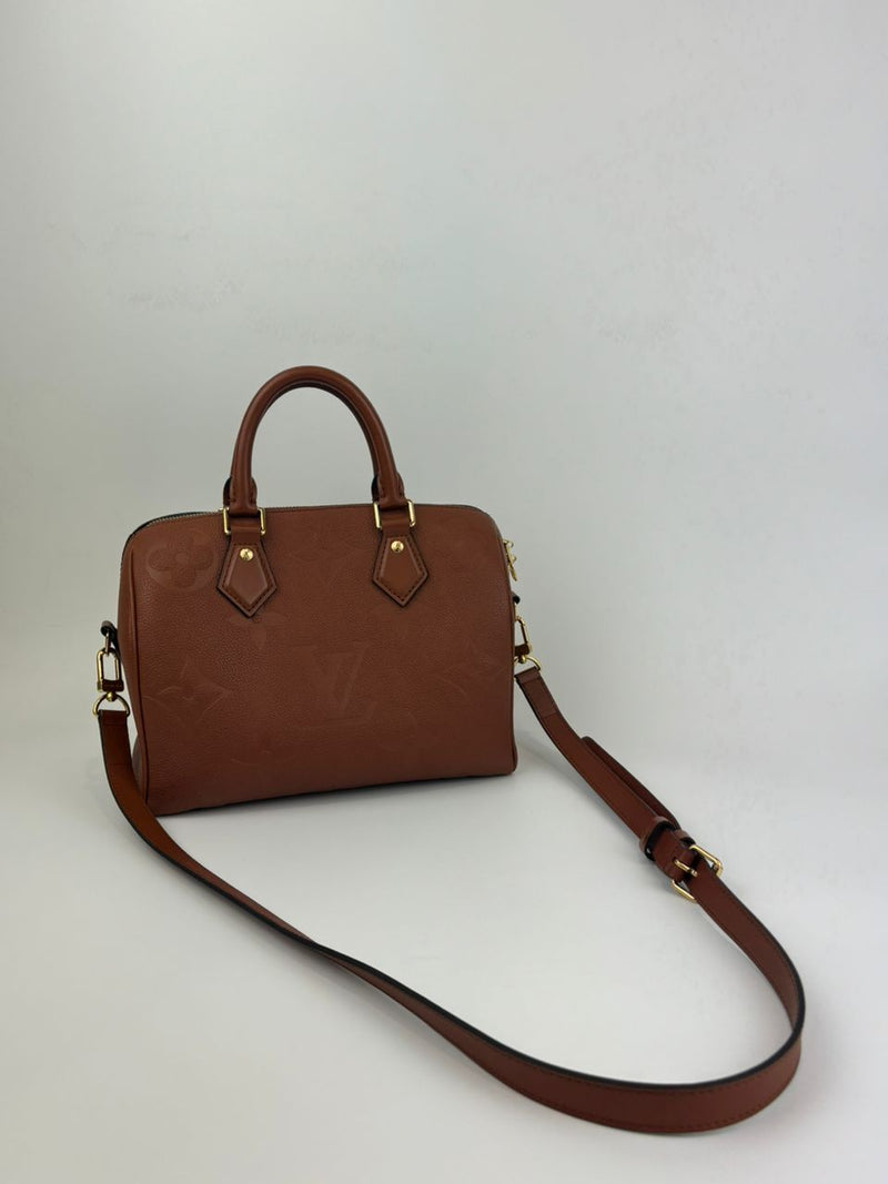 M46136 Cognac Empreinte Speedy Bandoulière 25 (RFID)