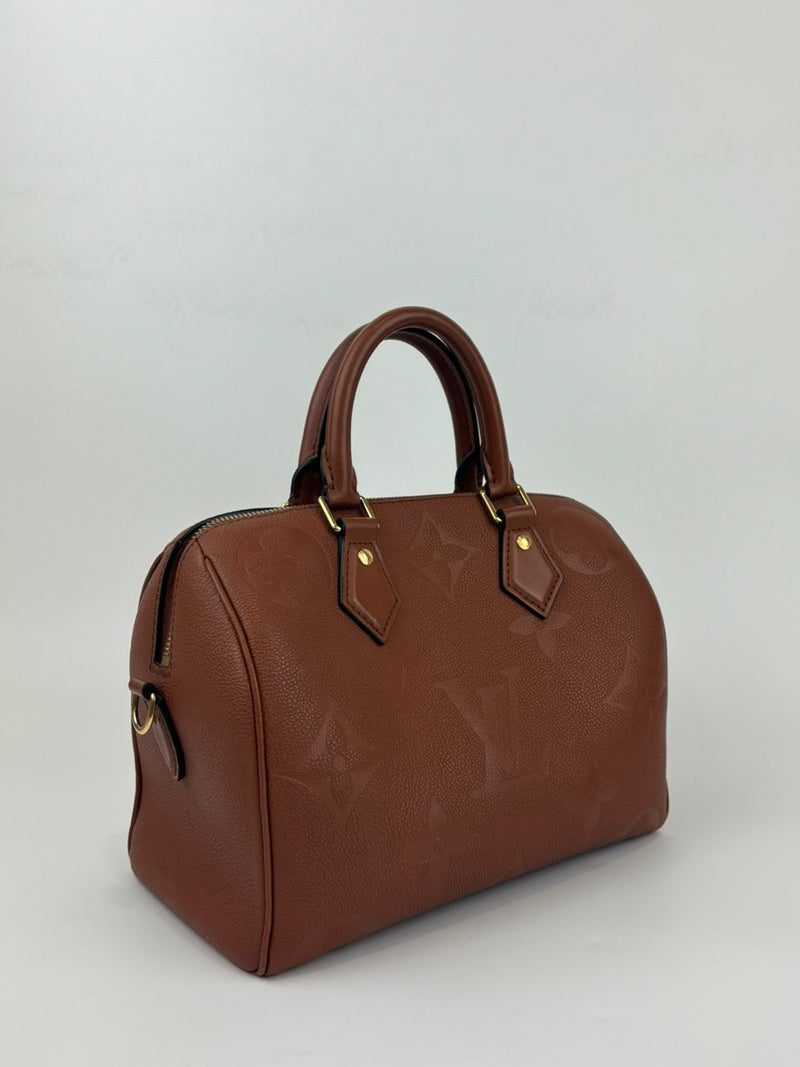 M46136 Cognac Empreinte Speedy Bandoulière 25 (RFID)