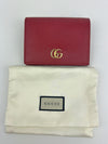 Red Leather Marmont Card Holder Wallet