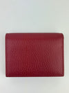 Red Leather Marmont Card Holder Wallet