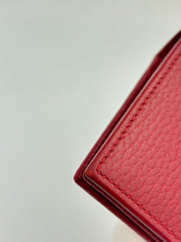 Red Leather Marmont Card Holder Wallet