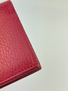 Red Leather Marmont Card Holder Wallet