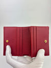 Red Leather Marmont Card Holder Wallet