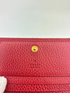 Red Leather Marmont Card Holder Wallet