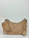 Re-Edition 2005 1BH204 Saffiano Lux Cammeo Shoulder Bag