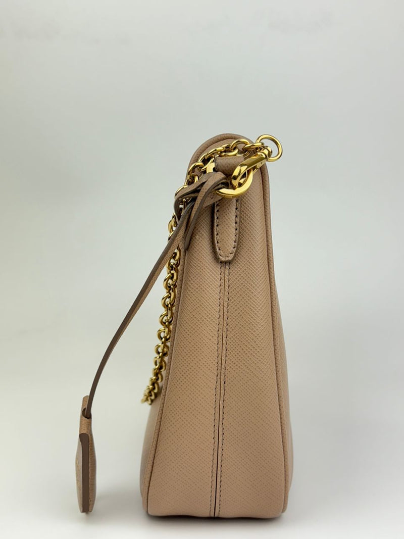 Re-Edition 2005 1BH204 Saffiano Lux Cammeo Shoulder Bag