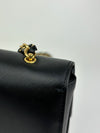 Black Saffiano Ginny Flap Bag