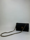 Black Saffiano Ginny Flap Bag