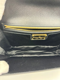 Black Saffiano Ginny Flap Bag