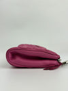 5N1455 Nappa Matelasse Crystal Fuchsia Clutch