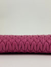 5N1455 Nappa Matelasse Crystal Fuchsia Clutch