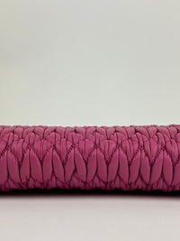 5N1455 Nappa Matelasse Crystal Fuchsia Clutch