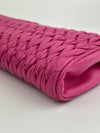 5N1455 Nappa Matelasse Crystal Fuchsia Clutch