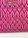 5N1455 Nappa Matelasse Crystal Fuchsia Clutch