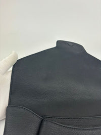 Black Sugar Goatskin Medium Antigona Envelope Clutch