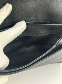 Black Sugar Goatskin Medium Antigona Envelope Clutch