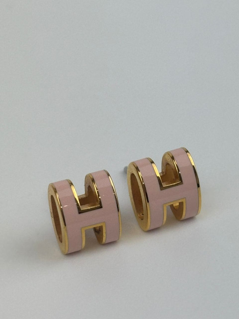 Mini Pop H Rose Dragee Earrings GHW