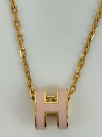 Rose Dragee Mini Pop H Pendant Necklace GHW