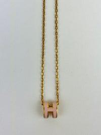 Rose Dragee Mini Pop H Pendant Necklace GHW