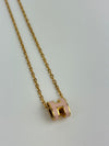 Rose Dragee Mini Pop H Pendant Necklace GHW