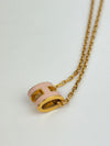 Rose Dragee Mini Pop H Pendant Necklace GHW