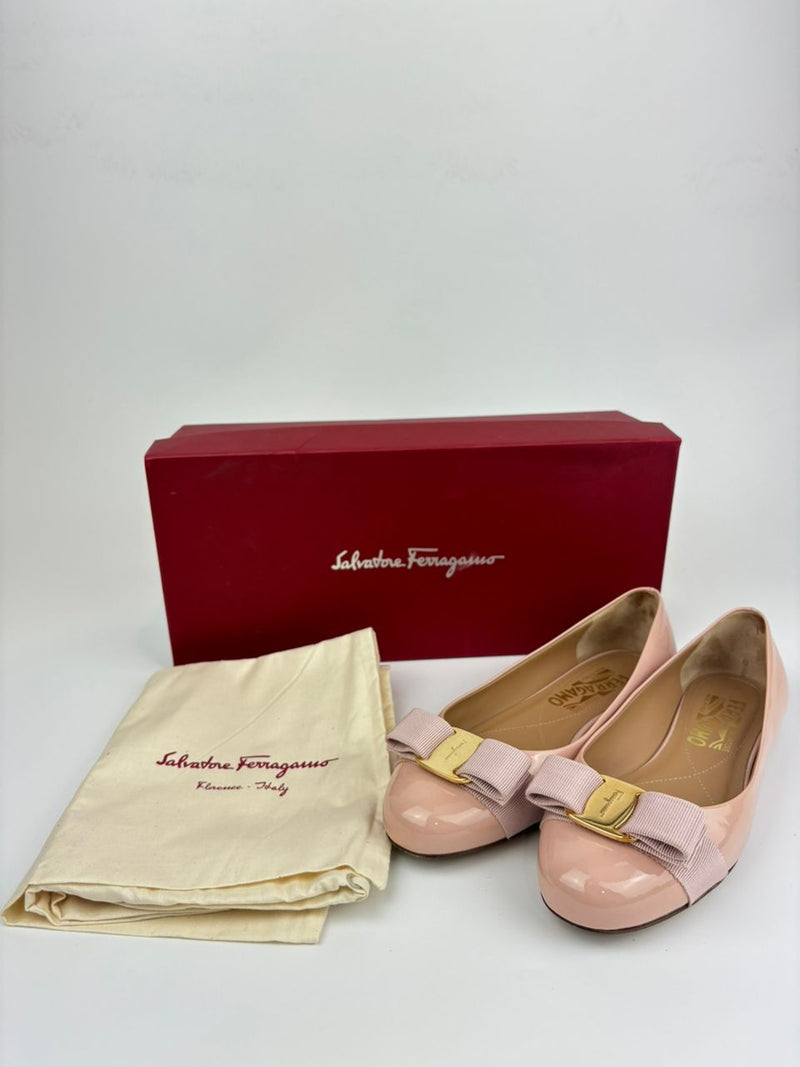 Pink Patent Varina Flats