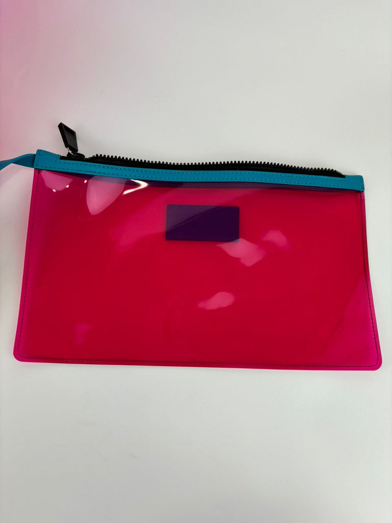 Pink/Blue Vinyl Calfskin 90s Logo Tote&nbsp;