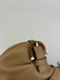 Light Brown Gancini Chain Shoulder Bag&nbsp;