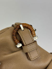 Light Brown Gancini Chain Shoulder Bag&nbsp;